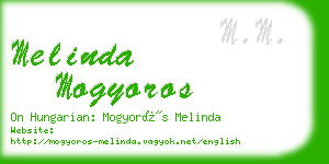 melinda mogyoros business card